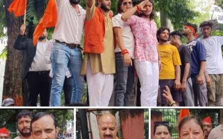 बांग्लादेश में हिंदूओं पर हो रहे अत्याचारों के विरोध में निकाली आक्रोश रैली