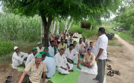 ग्रामीणों ने विद्युत उप केंद्र में किया धरना प्रदर्शन
