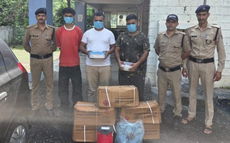 पंचायत चुनाव से पहले बड़ी कार्रवाई, 125 किलो डायनामाइट के साथ तीन गिरफ्तार