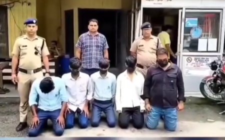वीडियो में हुडदंग करते दिख रहे 05 छात्रों को पुलिस ने हिरासत में लेकर की वैधानिक कार्यवाही,