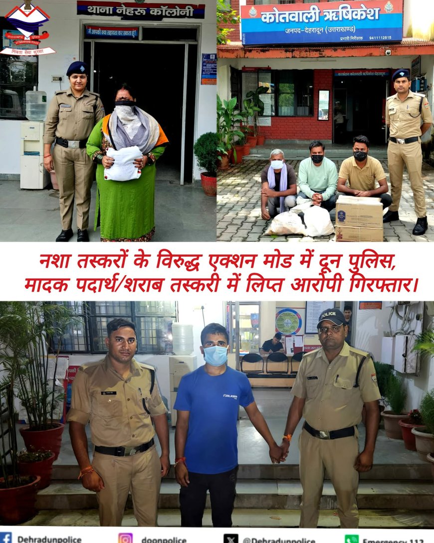 नशा तस्करों के विरोध में दून पुलिस एक्शन मोड में