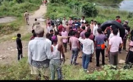 गणेश विसर्जन के दौरान गंगा में डूबे दो भाई,जसपुर के धर्मेंद्र-विजेंद्र गहरे पानी में बहे, तलाश जारी